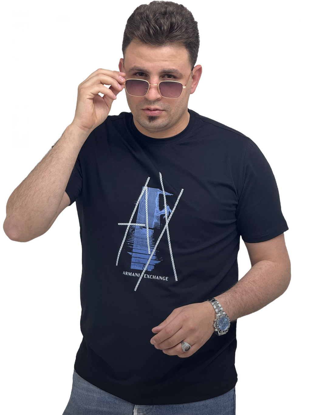 تيشيرت راوند - AX Armani