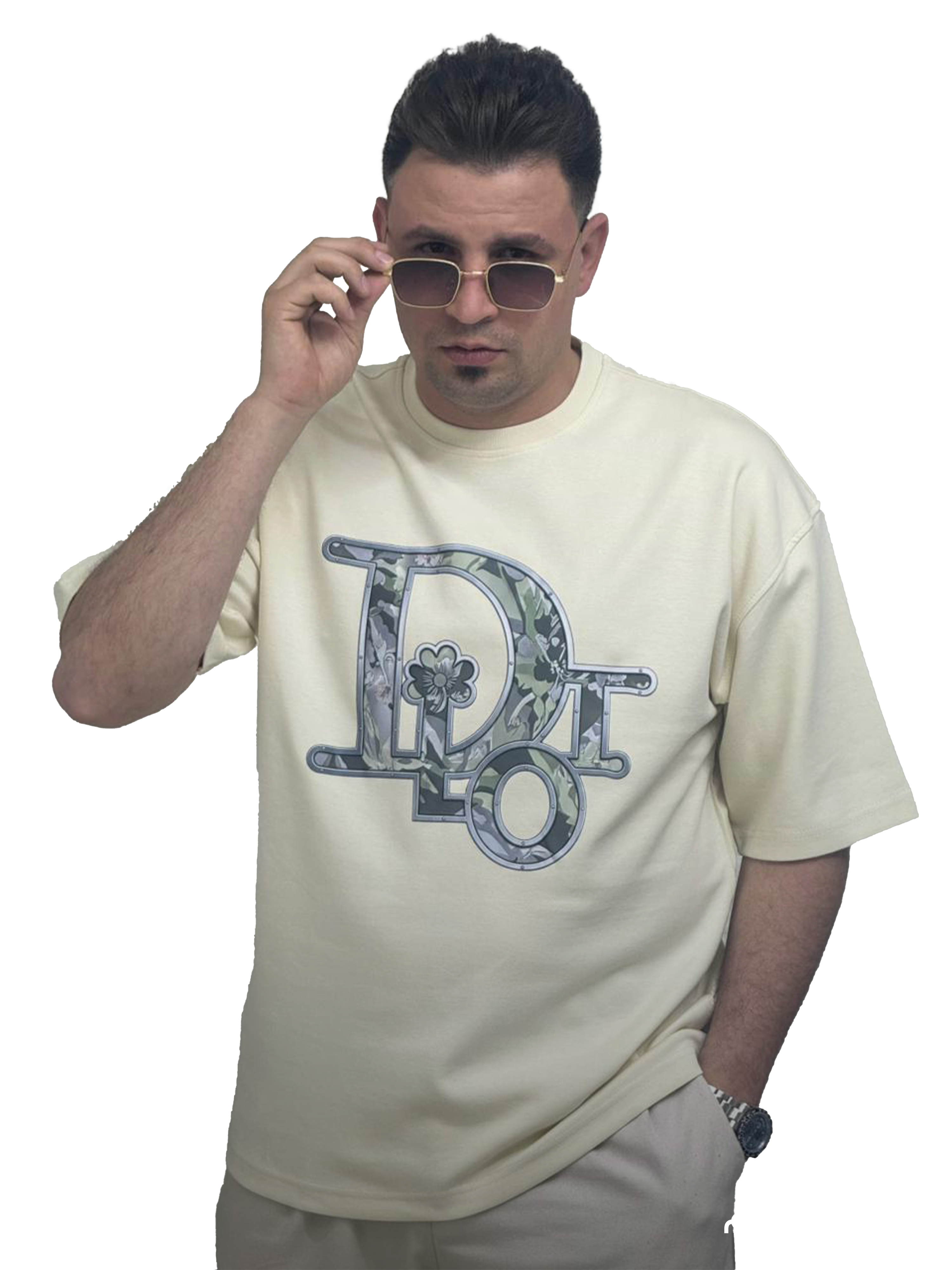 تيشيرت راوند اوفر سايز - Dior