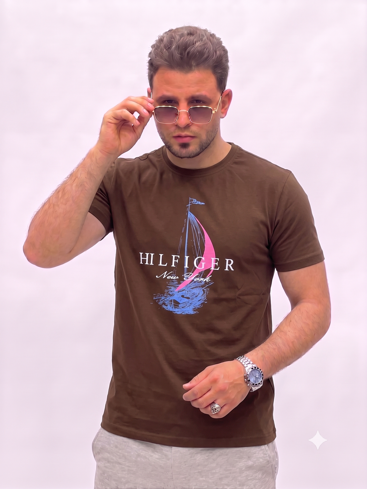 تيشرت راوند HILFIGER New york