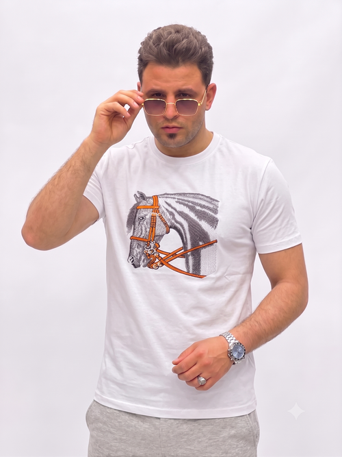 تيشرت راوند Horse - HERMES
