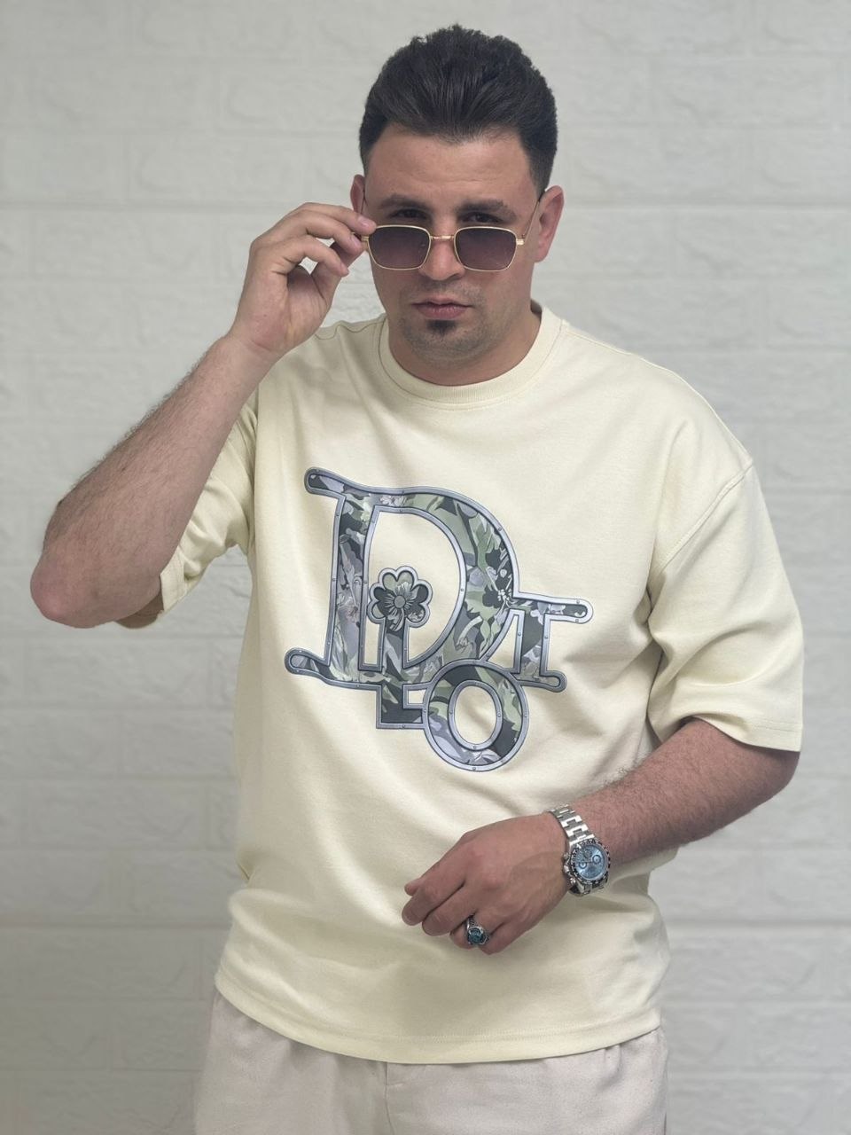 تيشيرت راوند اوفر سايز - Dior