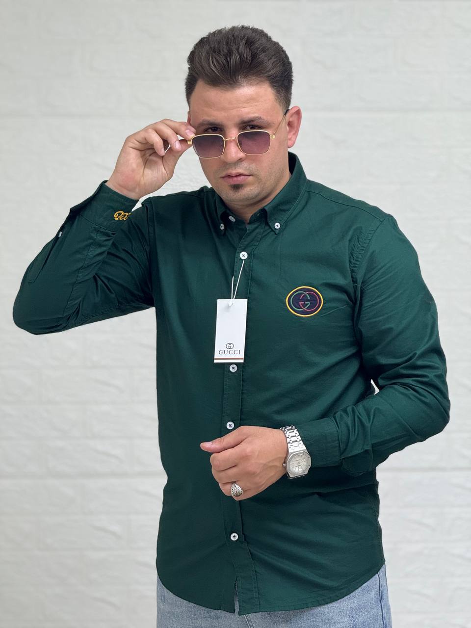 قميص اوكسفورد - Gucci