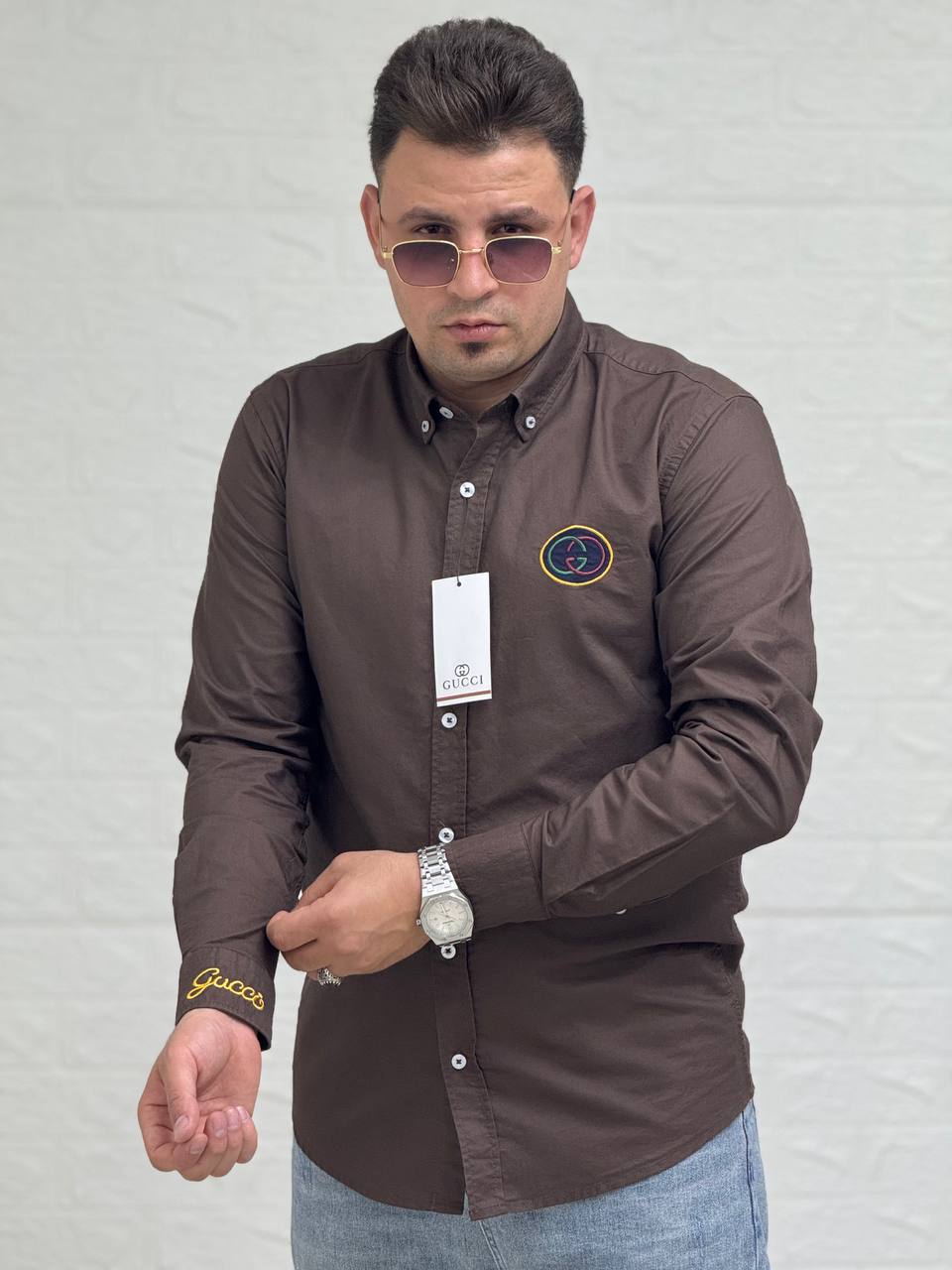 قميص اوكسفورد - Gucci