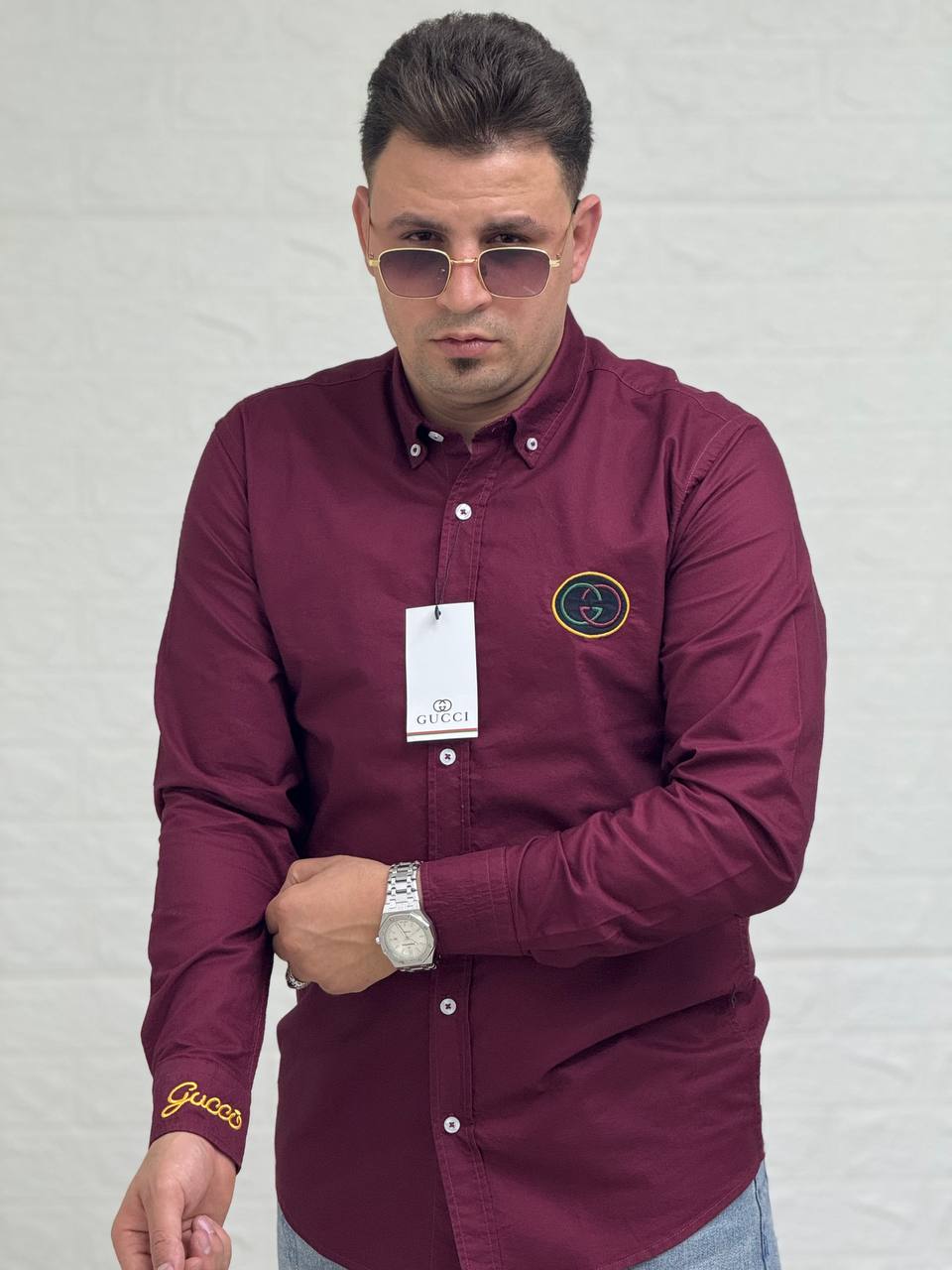 قميص اوكسفورد - Gucci