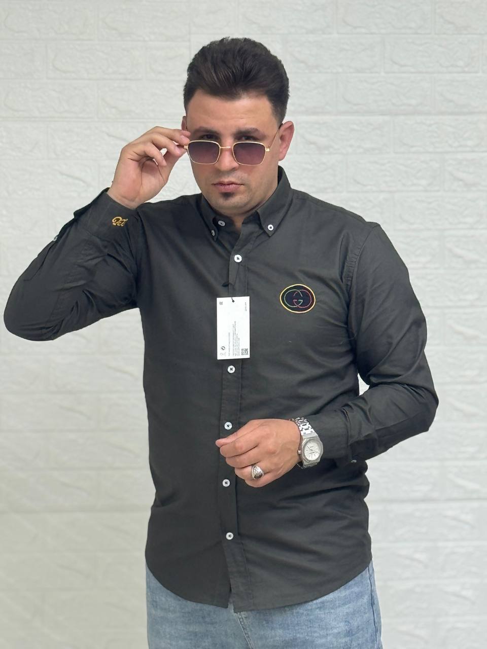 قميص اوكسفورد - Gucci