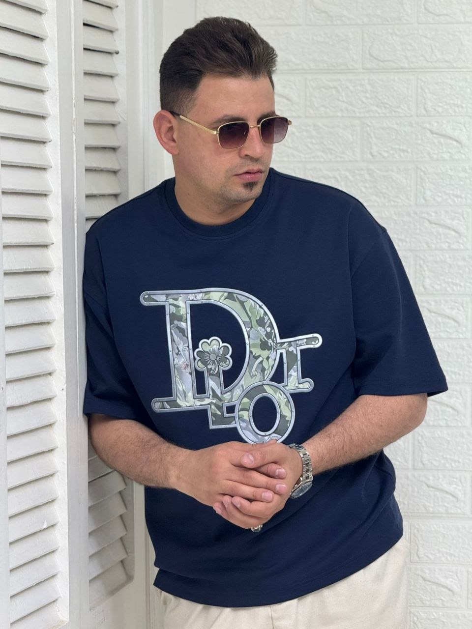 تيشيرت راوند اوفر سايز - Dior